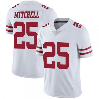 Men's #25 Elijah Mitchell SF.49ers Limited Stitched Jerseys view 8