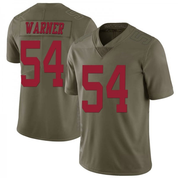 Men's #54 Fred Warner SF.49ers Limited Stitched Jerseys view 2