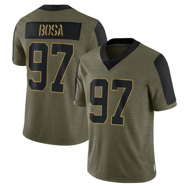 Men's #97 Nick Bosa San Francisco 49ers Limited Stitched Jerseys view 6