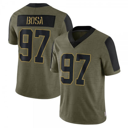 Men's #97 Nick Bosa San Francisco 49ers Limited Stitched Jerseys view 6