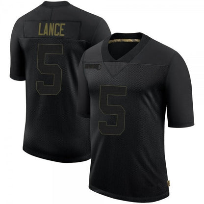 Men's #5 Trey Lance SF.49ers Limited Stitched Jerseys view 3