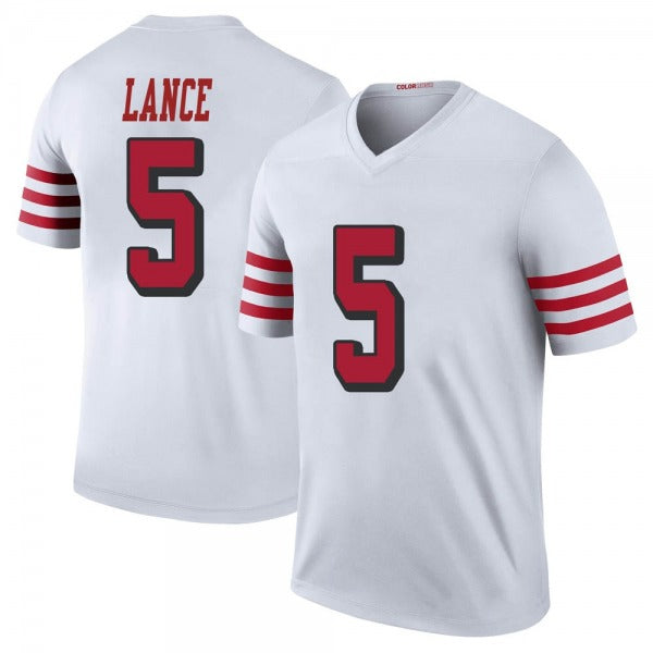 Men's #5 Trey Lance SF.49ers Limited Stitched Jerseys view 6