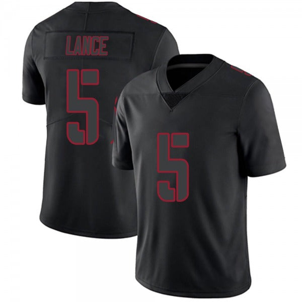 Men's #5 Trey Lance SF.49ers Limited Stitched Jerseys view 7