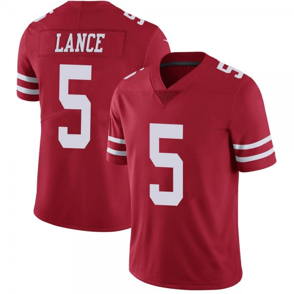 Men's #5 Trey Lance SF.49ers Limited Stitched Jerseys view 8