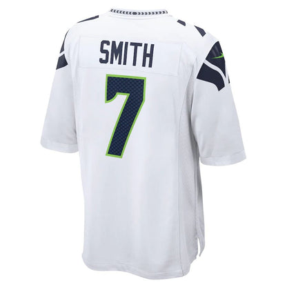 NY.Jets #7 Geno Smith White Game Player Jersey Stitched American Football Jerseys - Main View