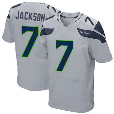 NY.Jets #7 Tarvaris Jackson Gray Alternate Elite Jersey Stitched American Football Jerseys - Main View