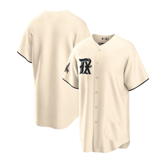 Texas Rangers Cream 2023 City Connect Replica Jersey Baseball Jerseys - Main View