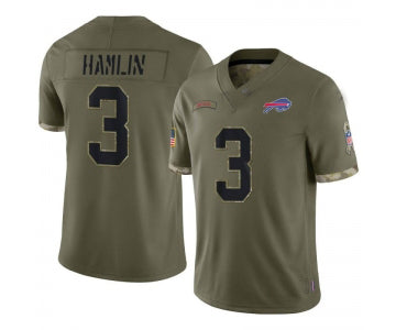 B.Bills #3 Damar Hamlin 2022 Salute To Service Limited Jersey Olive Stitched American Football Jerseys - Main View