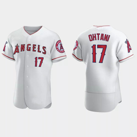 Los Angeles Angels #17 Shohei Ohtani White Authentic Jersey Men Youth Women Baseball Jerseys - Main View