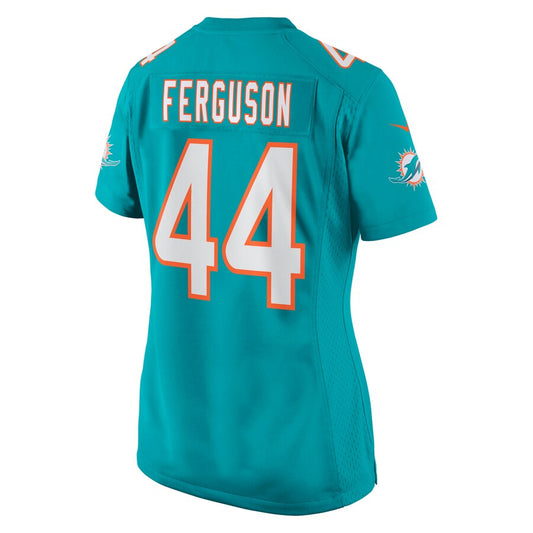 M.Dolphins #44 Blake Ferguson Aqua Game Player Jersey Stitched American Football Jerseys - Main View