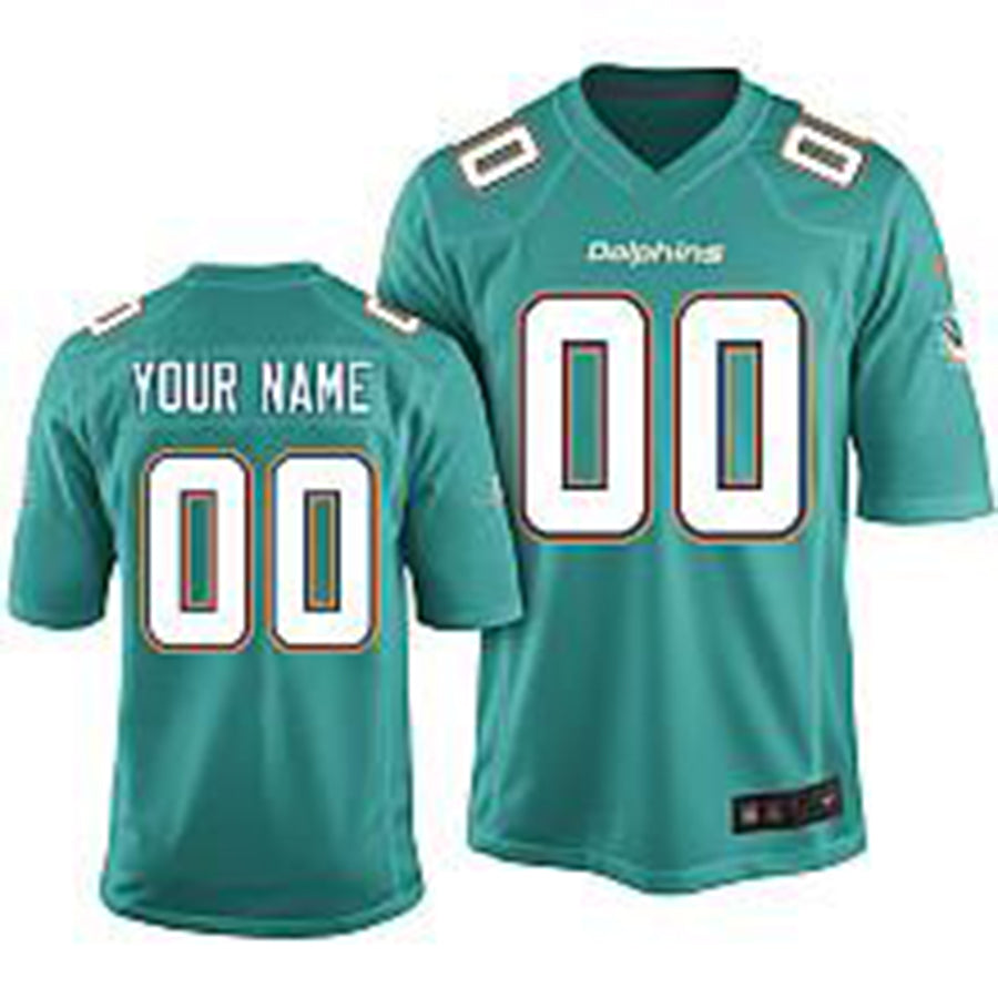 Custom M.Dolphins 2013 Green Limited Jersey American Stitched Football Jerseys - Main View