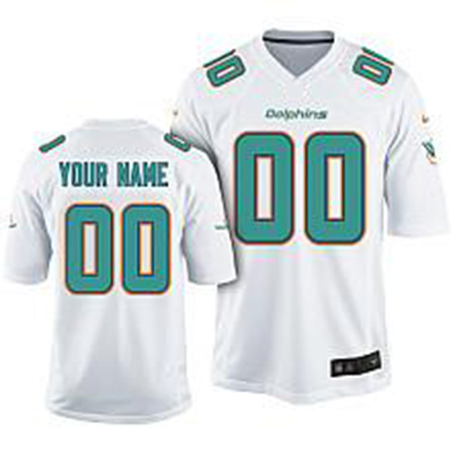 Custom M.Dolphins 2013 White Limited Jersey American Stitched Football Jerseys - Main View
