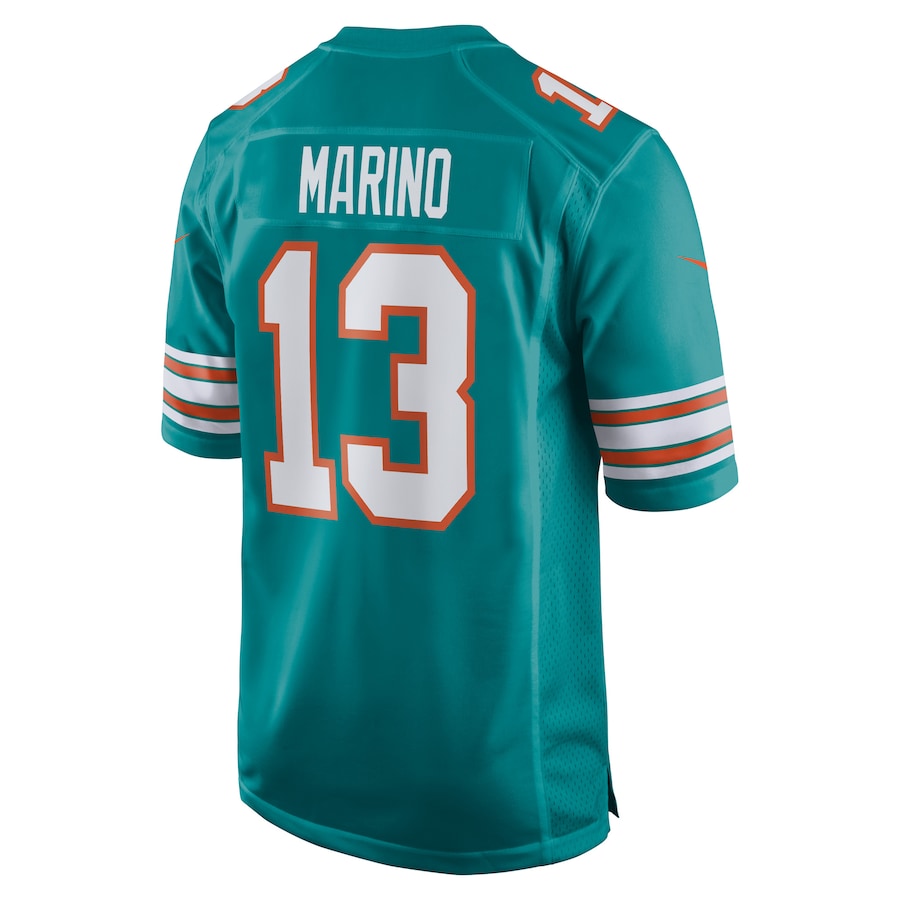 M.Dolphins #13 Dan Marino Aqua Retired Player Jersey Stitched American Football Jerseys - Main View