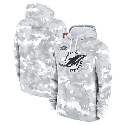 M.Dolphins 2024 Salute To Service Club Pullover Hoodie Cheap sale Birthday and Christmas gifts Stitched American Football Jerseys - Main View