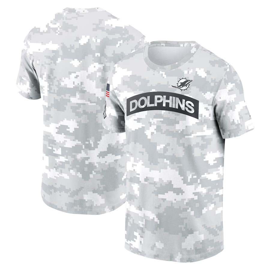 M.Dolphins 2024 Salute To Service Club Pullover T-Shirt Birthday and Christmas gifts Stitched American Football Jerseys - Main View