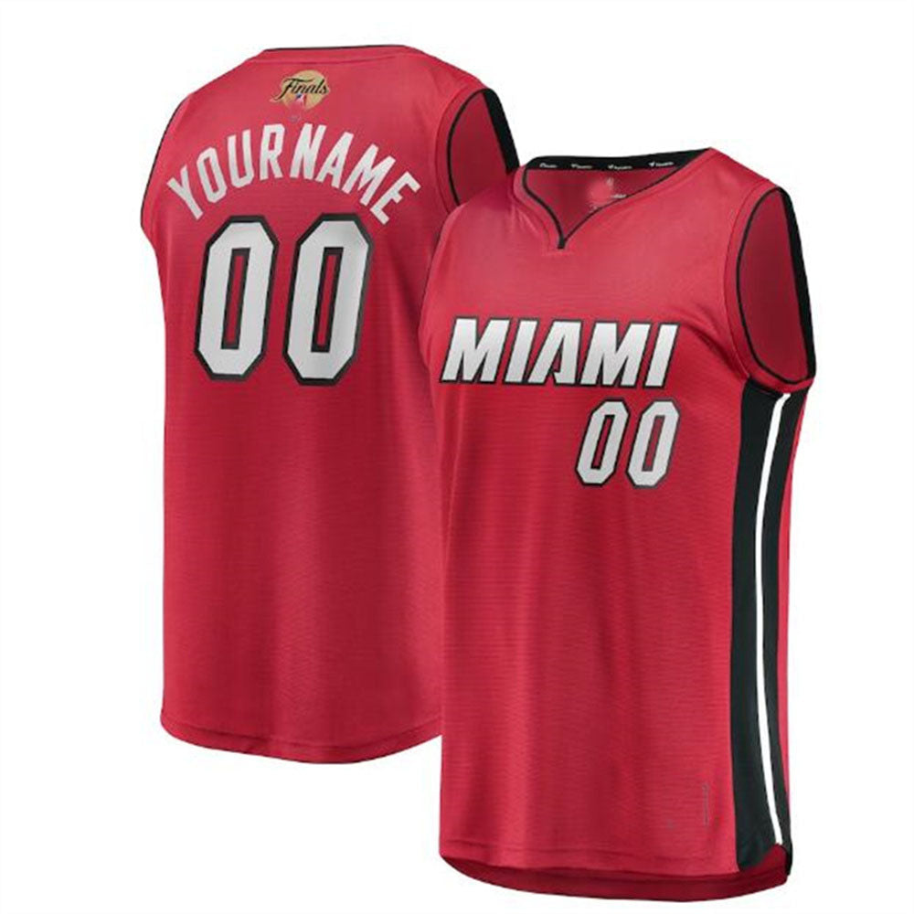 Custom M.Heat Fanatics Branded 2023 Finals Fast Break Custom Jersey - Statement Edition - Red Stitched Basketball Jersey - Main View