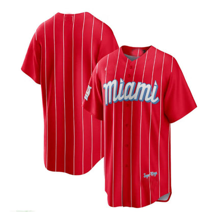 Miami Marlins Red City Connect Replica Team Jersey Baseball Jerseys - Main View