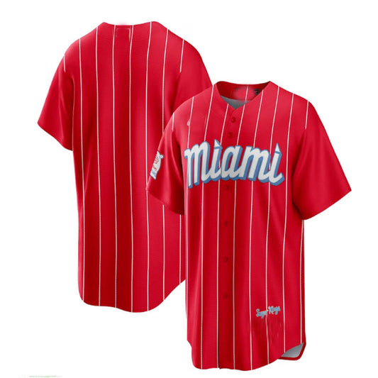 Miami Marlins Red City Connect Replica Team Jersey Baseball Jerseys - Main View