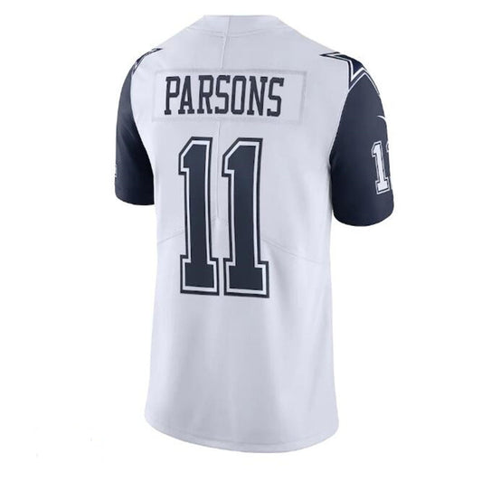 D.Cowboys #11 Micah Parsons Alternate Vapor Limited Jersey - White Stitched American Football Jerseys - Main View
