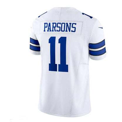 D.Cowboys #11 Micah Parsons Vapor F.U.S.E. Limited Jersey - White Stitched American Football Jerseys - Main View
