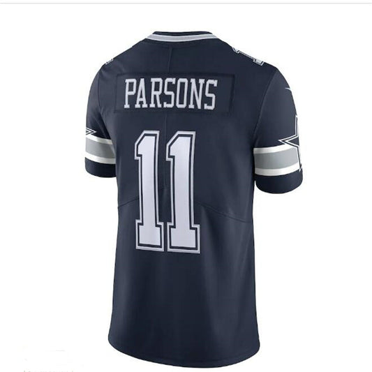 D.Cowboys #11 Micah Parsons Vapor Limited Jersey - Navy Stitched American Football Jerseys - Main View