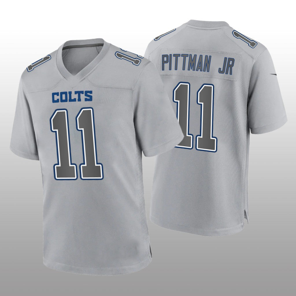 IN.Colts #11 Michael Pittman Jr. Gray Game Atmosphere Jersey Stitched American Football Jerseys - Main View