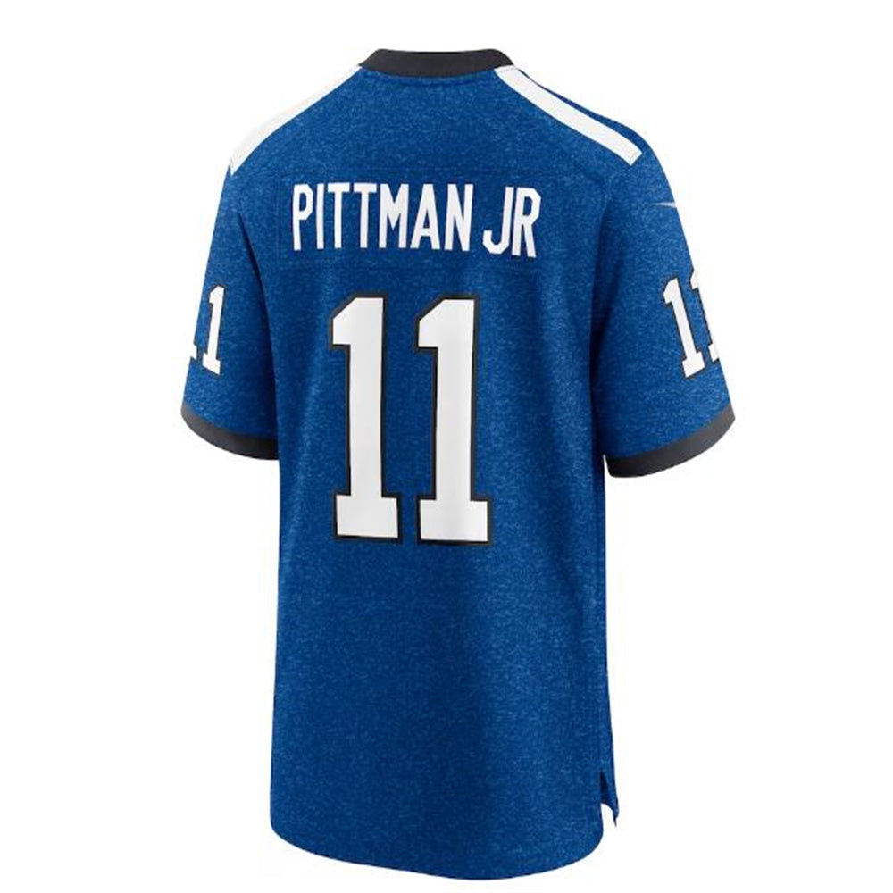 IN.Colts #11 Michael Pittman Jr. Indiana Nights Alternate Game Jersey - Royal Stitched American Football Jerseys - Main View