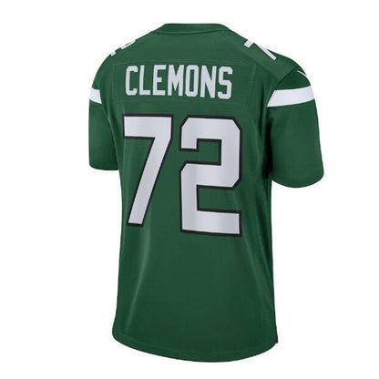 NY.Jets #72 Micheal Clemons Retired Player Game Jersey - Gotham Green Stitched American Football Jerseys - Main View