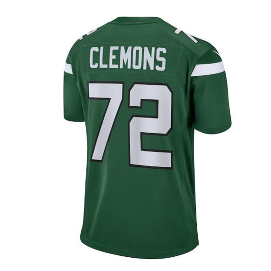 NY.Jets #72 Micheal Clemons Retired Player Game Jersey - Gotham Green Stitched American Football Jerseys - Main View