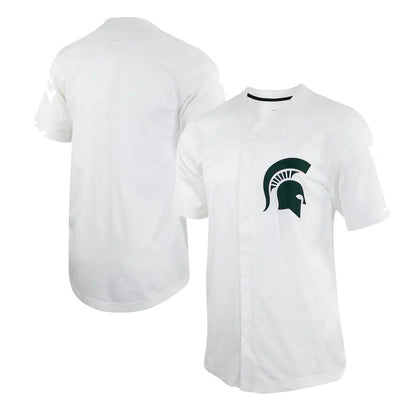 M.State Spartans Replica Baseball Jersey White Stitched American College Jerseys - Main View