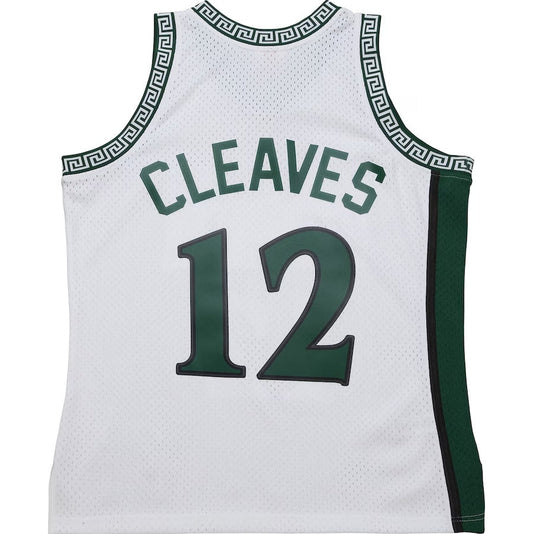 M.State Spartans  #12 Mateen Cleaves Mitchell & Ness 125th Basketball Anniversary 1999 Throwback Fashion Jersey – White Stitched American College Jerseys - Main View