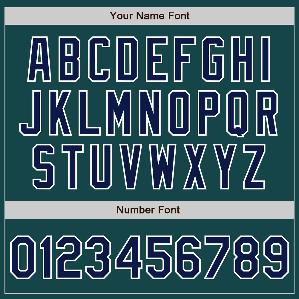Custom Midnight Green Navy-Red Authentic Baseball Jersey view 5