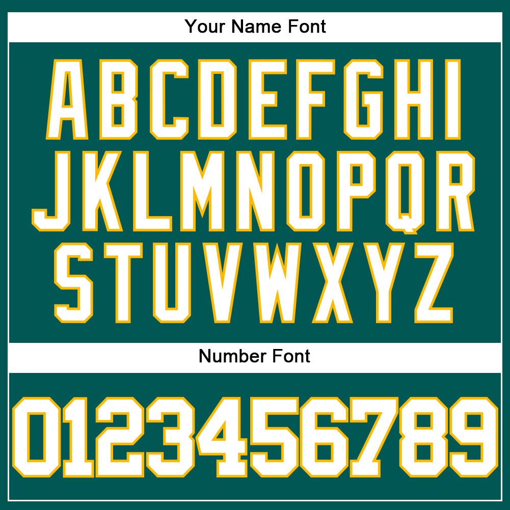 Custom Midnight Green White-Gold Authentic Baseball Jersey view 5