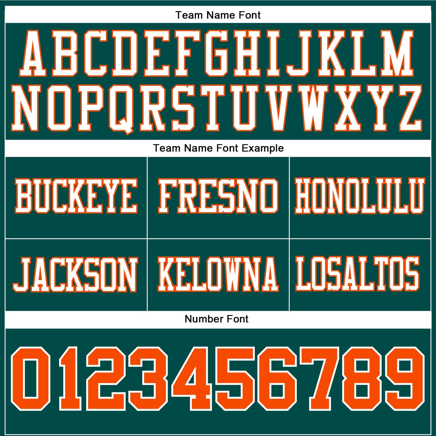Custom Midnight Green Orange-White Authentic Football Jersey view 4