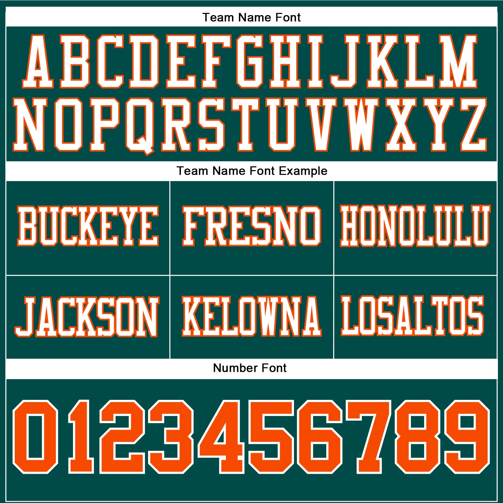 Custom Midnight Green Orange-White Authentic Football Jersey view 4