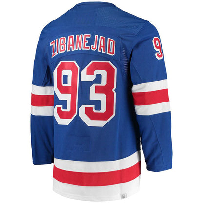 NY.Rangers #93 Mika Zibanejad Home Primegreen Authentic Pro Player Jersey Blue Stitched American Hockey Jerseys - Main View