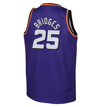 P.Suns #25 Mikal Bridges 2022-23 Swingman Jersey Purple Classic Edition Purple Stitched American Basketball Jersey - Main View