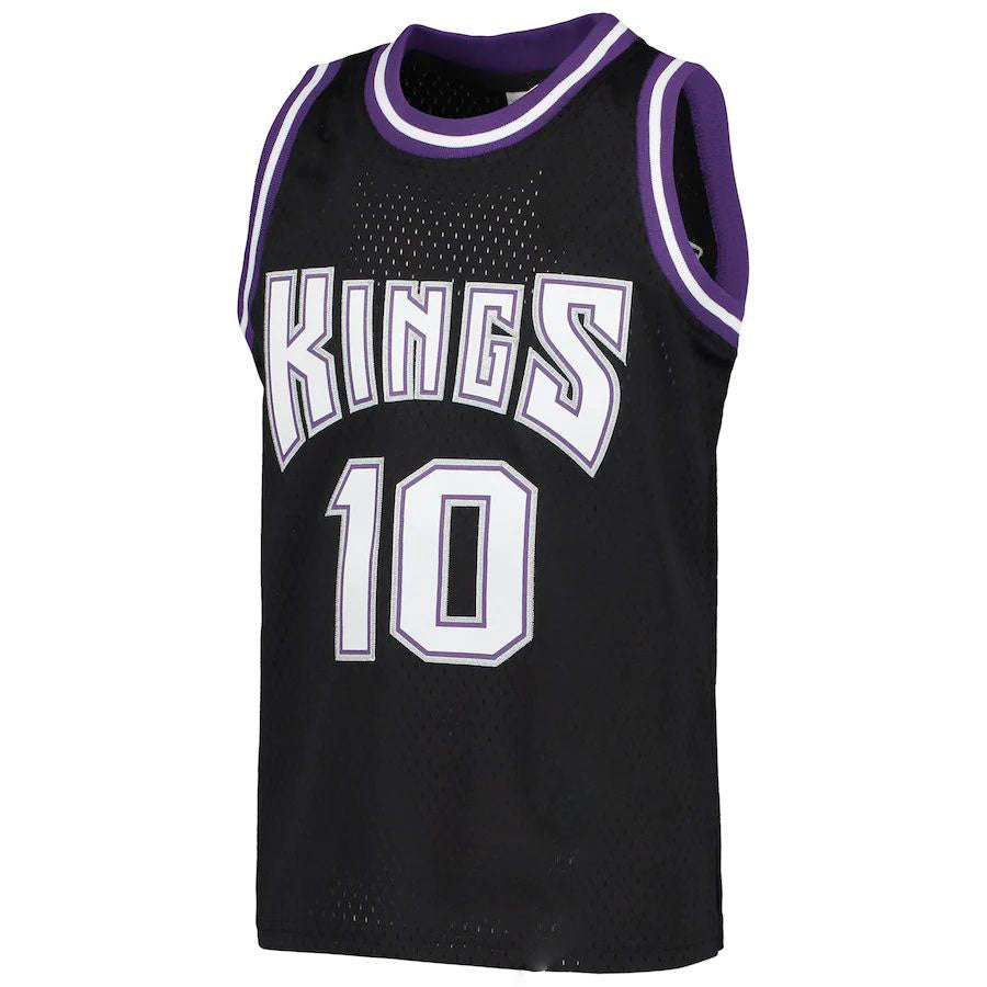 S.Kings #10 Mike Bibby Mitchell & Ness 2001-02 Hardwood Classics Swingman Jersey Black Stitched American Basketball Jersey - Main View