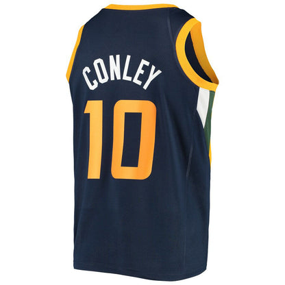 U.Jazz #10 Mike Conley Swingman Jersey Navy Icon Edition Stitched American Basketball Jersey - Main View