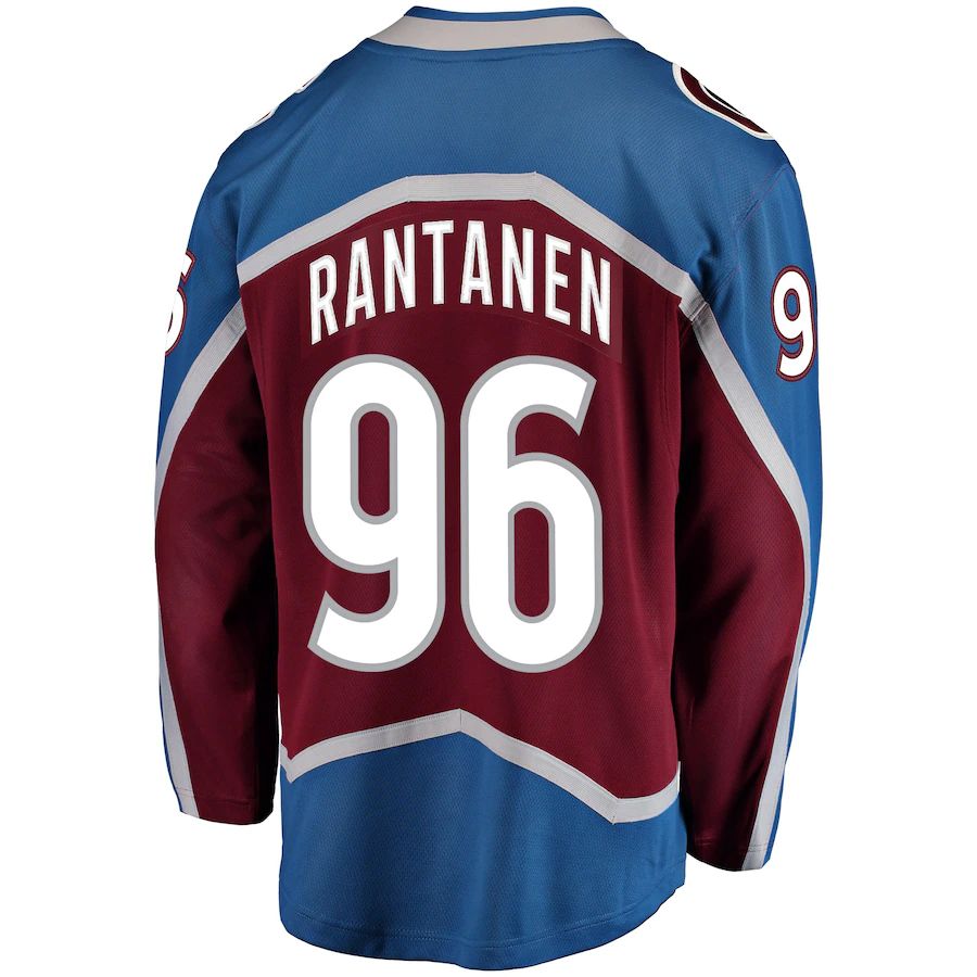 C.Avalanche #96 Mikko Rantanen Fanatics Branded Home Premier Breakaway Player Jersey  Burgundy Stitched American Hockey Jerseys - Main View