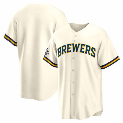 Milwaukee Brewers 2025 All-Star Game Home Replica Jersey - Cream Stitched Baseball Jersey - Main View