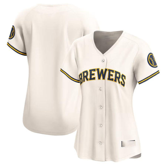 Milwaukee Brewers Cream Home Limited Jersey Baseball Jerseys - Main View