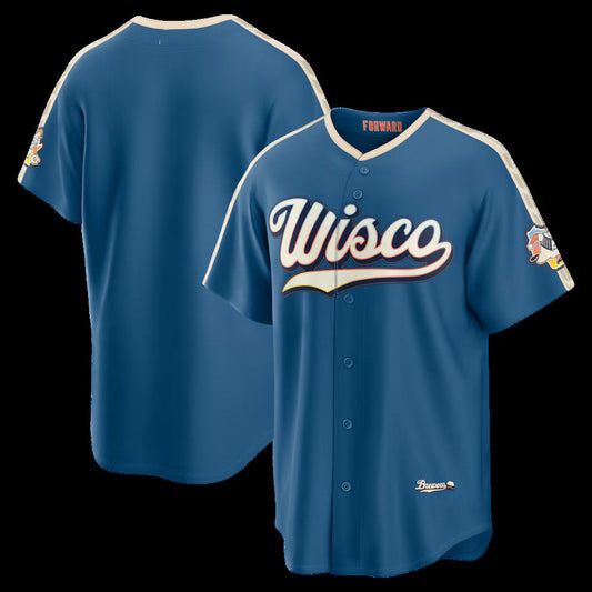 Milwaukee Brewers Mineral Blue 2026 City Connect Stadium Stitched Baseball Jersey - Main View