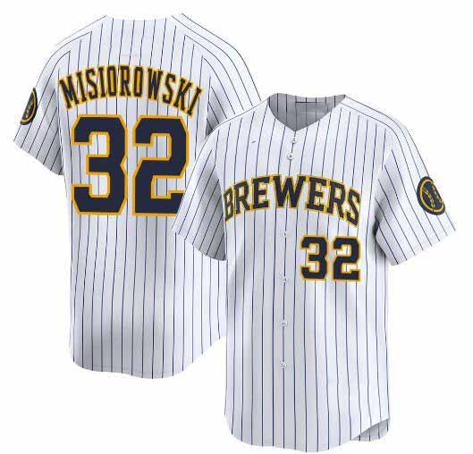 Milwaukee Brewers #32 Jacob Misiorowski White Alternate Limited Stitched Baseball Jersey - Main View