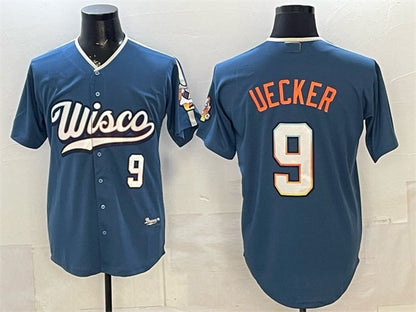 Milwaukee Brewers #9 Bob Uecker Mineral Blue 2026 City Connect Stadium Stitched Jersey - Main View