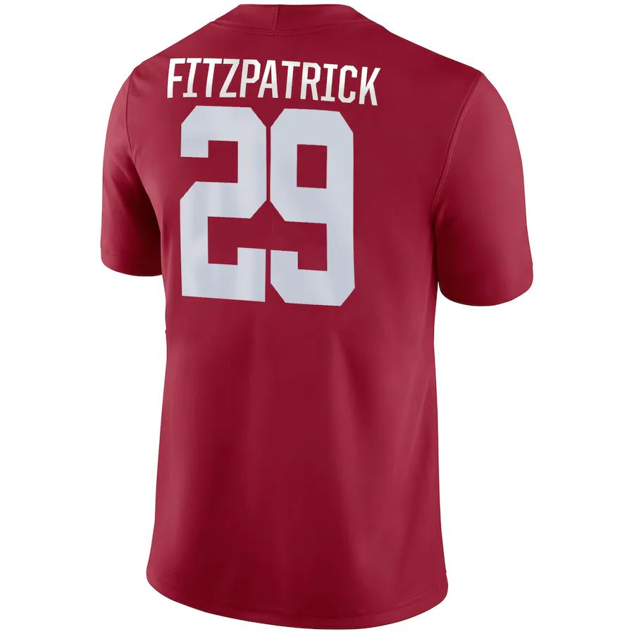 A.Crimson Tide #29 Minkah Fitzpatrick Game Jersey  Stitched American College Jerseys - Main View