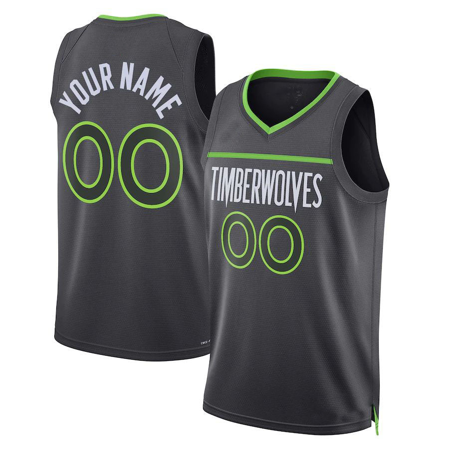 Custom M.Timberwolves Jordan Brand Unisex 2022-23 Swingman Jersey Statement Editio  Stitched Basketball Jersey - Main View