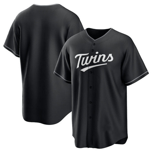 Los Angeles Angels Team Big Logo Black 'Gothic Halo Edition' Vapor Limited Stitched Baseball Jersey - Main View