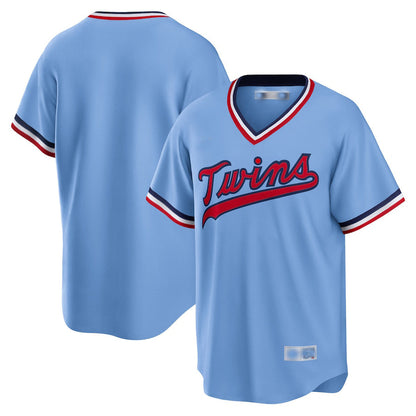 Minnesota Twins Light Blue Road Cooperstown Collection Team Jersey Baseball Jerseys - Main View