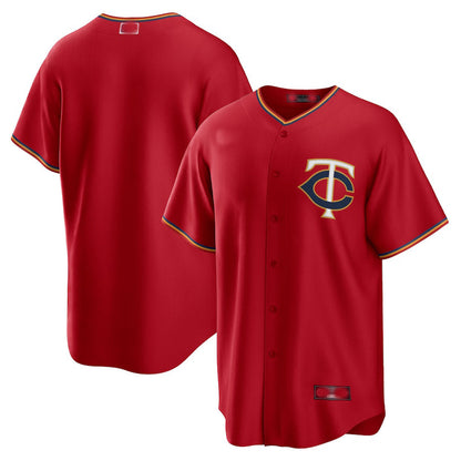 Minnesota Twins Red Alternate Replica Team Jersey Baseball Jerseys - Main View